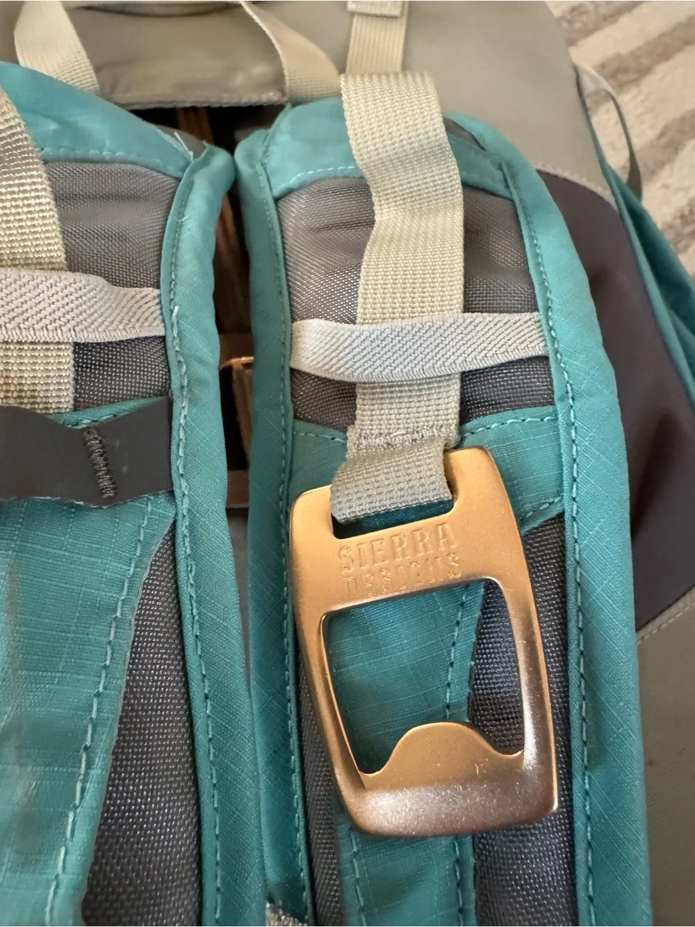 Sierra Designs Teal and Gray Hiking Backpack